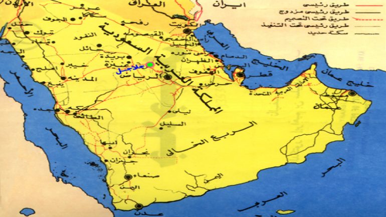 خريطة مدن ومحافظات المملكة العربية السعودية بالتفصيل