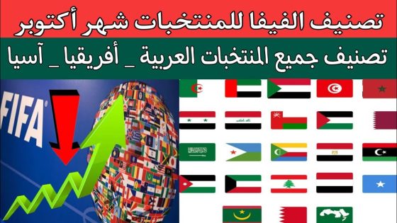 تصنيف الفيفا للمنتخبات العربية
